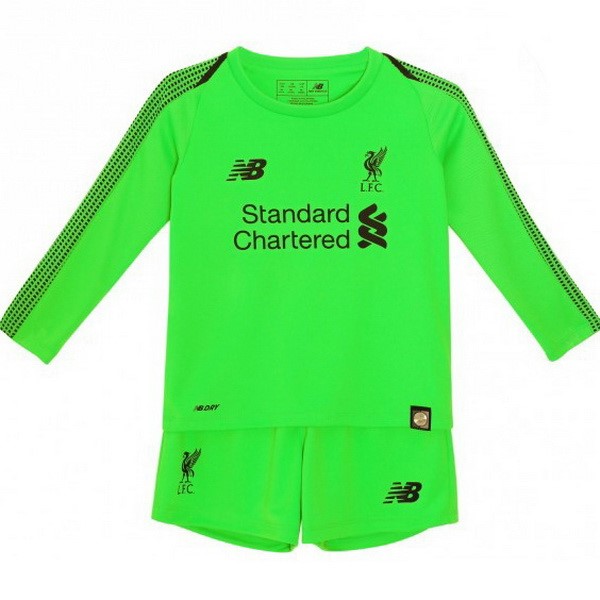 Camiseta Liverpool Segunda equipación Portero ML Niños 2018-2019 Verde